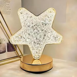 <b>Led</b> <b>Star</b> Moon Lamp Atmosphere Table Lamp Simple Modern European Touch Decoration Small Night <b>Light</b> - Product Image 4