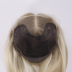 Parrucca Lace Front in <span class=keywords><strong>Capelli</strong></span> Umani Vergini Europei Pronta per la Spedizione, Nodo Singolo <span class=keywords><strong>5.0</strong></span>, 16-24 Pollici, Bionda per Donna Bianca - Product Image 6