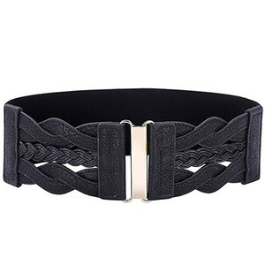 <span class=keywords><strong>Ceinture</strong></span> élastique sculptée pour <span class=keywords><strong>femme</strong></span> avec boucle en alliage, en polyester imprimé, tendance, passe-partout, rouge, 80-100 cm - Product Image 6