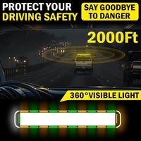 46-Zoll-Notwarnleuchte Neue Blitzlicht leiste auf dem Dach mit 220 LED AMBER GREEN Autozubehör