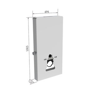 Réservoir d'eau <span class=keywords><strong>universel</strong></span> à double chasse d'eau en verre CE pour toilettes suspendues au mur - Product Image 1