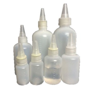 <b>Plastic</b> Squeeze Bottles 500 1000ml Semi Transparent Pointed Nose Screw <b>Cap</b> For Emulsion Dye Mixing General Packaging - Product Image 5