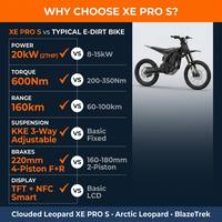 Moto électrique Arctic Leopard Clouded Leopard XE Pro L1E 72V 55Ah 600Nm NFC TFT App Off-Road pour adultes Fournisseur 2026