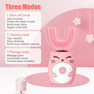Nettoyage sonique pour enfants, en silicone, 360 degrés, automatique, rechargeable par USB, intelligent, en forme de U - Product Image 3