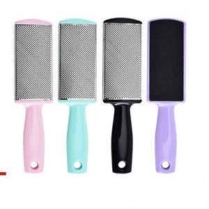 Lima de pies de viaje de acero inoxidable para eliminar piel muerta, lima de pies multifuncional con empujador de cutículas - Product Image 6