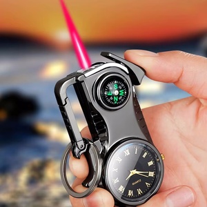 Vente en gros Logo personnalisé Briquet coupe-vent Décapsuleur porte-clés Briquet multifonction Coupe-vent montre gonflable Briquet torche - Product Image 1