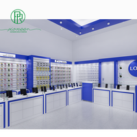 Comptoir de magasin mobile en plastique avec design 3D personnalisé, vitrine pour téléphones, présentoir pour magasin, pour utilisation en centre commercial