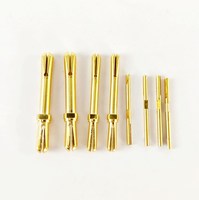 Perno a molla 2A con contatto in rame, perni di collegamento con diametro testa 14mm, rotondi, a sgancio rapido, rivestiti in TiCN, con testa a spallamento, tipo Pogo Pin