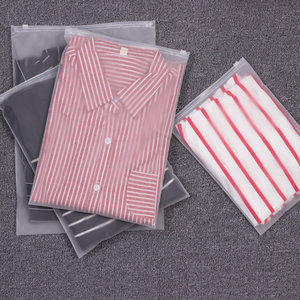 Nhà Máy Giá Dây Kéo Túi tùy chỉnh Matte / Frosted LDPE bao bì nhựa dây kéo túi t Áo sơ mi đồ bơi Zip khóa túi quần áo - Product Image 6