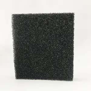 Nieuwe Ontwerp Granulaire Actieve Carbon Foam Spons Luchtfilter Zwart Pu Honingraat Spons Filter