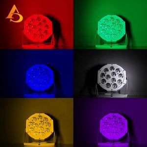 Luz LED Plana para Escenario 12x18w 6en1, para Bodas y Discotecas, 12 Piezas de Iluminación LED Slim Par - Product Image 6