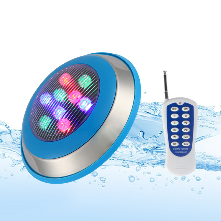 RGB LED Underwater Pool Lights 304 Stainless Steel IP68 Waterproof CE Certified Remote Control for Swimming Pool Accessories