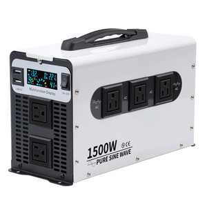 3000 W tinh khiết Sine Wave xe Power <span class=keywords><strong>Inverter</strong></span> <span class=keywords><strong>12V</strong></span> đến <span class=keywords><strong>220V</strong></span> 1500W 3000 Watt kép cổng USB với 5 ổ cắm đầu ra duy nhất điện biến tần - Product Image 1