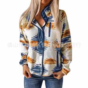 Veste décontractée en coton automne et hiver chauds manteaux en <span class=keywords><strong>peluche</strong></span> hauts - Product Image 3