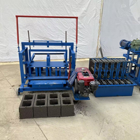 Petite machine portable de fabrication de briques en béton, machine hydraulique domestique pour la fabrication de briques non cuites