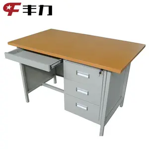 Einfaches Design Metall Büro tisch/Stahl Computer Schreibtisch