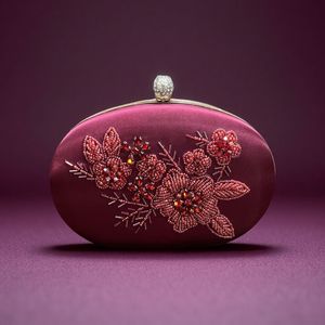 Sac de soirée élégant pour femme, style vintage rétro, design classique, pochette ornée de strass, idéal pour les occasions formelles - Grande Vente - Product Image 1