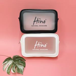 Custom logo Cosmetic <b>Bags</b> for Travel Durable Pu <b>Makeup</b> <b>Bag</b> clear Pvc <b>Bag</b> with Zipper Waterproof Cosmetic Pouch for Travel - Product Image 2