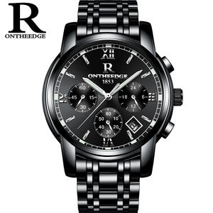 Montre de luxe pour homme en quartz de haute qualité, multifonctionnelle, étanche, lumineuse, bracelet en acier inoxydable à <span class=keywords><strong>trois</strong></span> aiguilles - Product Image 5