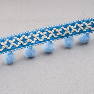 Hete Verkopende Kleur Pompom Lint Franje <span class=keywords><strong>Trim</strong></span> Pom Rand Voor Kleding Gordijn Trimmen - Product Image 3