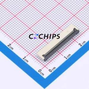 XW0520012-380R-001 FFC/FPC Connector SMD,P=0.5mm,Horizontal Mount Connector Flip Cover Type Bottom Contact 38P 0.5mm - Product Image 1