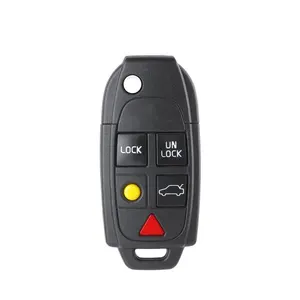 Nuovo Nero di Plastica 5 pulsanti A Distanza di Vibrazione Key Fob Caso di Shell per Volvo S60 S80 V70 XC70 XC90 Auto Chiave shell telecomando Accessori Auto