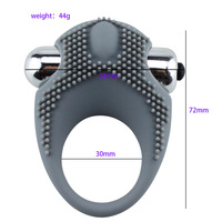 Starker Vibrations-Penisring zur Verzögerung des Samenergusses, Silikon-Gummi Männerprodukt Vibrator zur Stimulation des G-Punkt