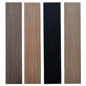 Panneaux acoustiques muraux en bois de chêne fumé moderne Akupanel personnalisés avec modèle 3D et conception graphique, écologiques, NRC 1.0 - Product Image 3