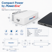 Chargeur rapide GaN ABP PD100W PD3.1 pour ordinateur portable, adaptateur fin ignifuge OTP, alimentation 24V DC, chargeur USB-C pour ordinateur portable
