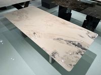 Pieds de table en acier inoxydable de style nordique minimaliste, cadre, support, pieds de table à manger en marbre sur mesure, support métallique