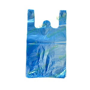 Bolsas de Compra Reutilizables de HDPE/LDPE para Supermercado, Tipo Camiseta, de Alta Calidad, Moldeadas por Soplado, con Corte Personalizado <span class=keywords><strong>BKL</strong></span> - Product Image 2