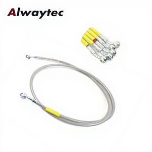 <span class=keywords><strong>Tubo</strong></span> Flessibile Universale AN3 M10 per Freni <span class=keywords><strong>Moto</strong></span> e Auto, Linea Idraulica in Acciaio Intrecciato per Freni e Frizione - Product Image 1