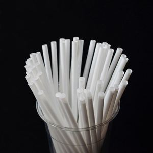 Pailles à boire biodégradables en PLA avec logo personnalisé et emballage en papier - Product Image 1