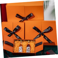 Coffret cadeau luxe en papier bleu artistique pour anniversaire, mariage, Saint-Valentin, nouveau-né, promotion, emballage cadeau