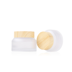 Hộp đựng mỹ phẩm thủy tinh 50 gram/ml có nắp lọ mỹ phẩm Mờ Có Nắp hạt gỗ nhỏ lọ thủy tinh rỗng để trang điểm - Product Image 4