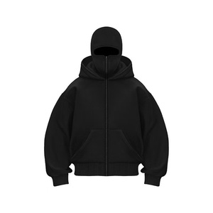 <span class=keywords><strong>Felpa</strong></span> con <span class=keywords><strong>cappuccio</strong></span> doppio e cerniera in pile, vestibilità ampia, stile High Street, 250g, Nuova Collezione Autunno 2025, per Abbigliamento Maschile Transfrontaliero - Product Image 1