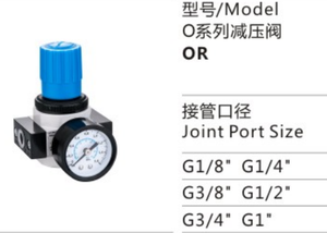 O Série OU pressão do ar que reduz o regulador Regulador pneumático do filtro do ar com calibre - Product Image 4