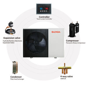 אנרגיה חדשה האירופית מים משאבת חום חום חום חום משאבת מים תנור a ++ r32 40db רעש נמוך wifi dhw קירור inverter dc חיצוני מלון - Product Image 3