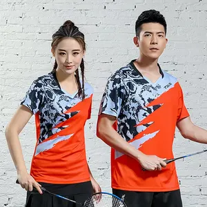 Maglietta sportiva in poliestere Lidong 100% poliestere badminton soft sport mesh quick dry