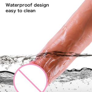 Juguete sexual femenino de goma realista Consolador para mujer Manga sexual Crecimiento <span class=keywords><strong>Penes</strong></span> artificiales Pene de silicona de 5 pulgadas - Product Image 6