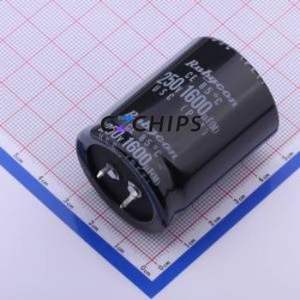 ตัวเก็บประจุแบบอิเล็กโทรไลต์อะลูมิเนียมแบบ Snap-in รุ่น 250USC1600MT41SN35X45 แบบ Through hole, ขนาด D35xL45 มม. 1600uF 20% 250V 35 มม. - Product Image 1