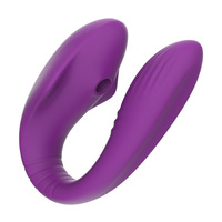 USB-Aufladbarer Kabelloser Ferngesteuerter Saugnapf G-Punkt Massage Vibrator für Männer und Frauen Erwachsenenprodukt