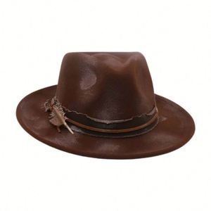 Sombrero Fedora para Hombre, Diseño Nuevo, Estilo Vintage - Product Image 4