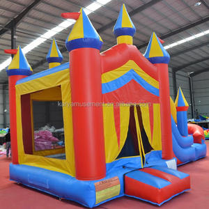 Château gonflable commercial en PVC avec toboggan aquatique et piscine, jeux gonflables commerciaux - Product Image 4