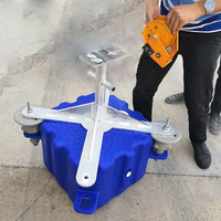 Quincaillerie de quai flottant modulaire en PEHD pour jet ski, personnalisable et pratique, avec treuil, accessoires pour ponton et fournitures marines