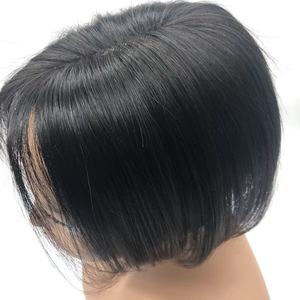 Toupet de cheveux vierges en filet noir à base Mono Offre Spéciale pour femmes 100% extensions de cheveux indiens humains réels fournisseur d'usine en gros - Product Image 1
