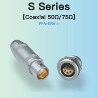 Conector Circular Compatible con ERA Socket Serie 0S, Unipolar, Triaxial, 650, 250, 275, Insertos Escalonados, Contacto Multipolar, 1/2/3/4 Pines