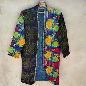 Sari de Seda Vintage Hecho a Mano de Súper Calidad, Kimono, Bata, Patchwork, Ropa de Estar Estilo Boho, Ropa de Playa, Precio al por Mayor - Product Image 1