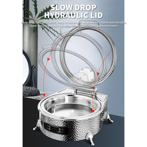 Recipiente para Calentar Alimentos WINNERS Hotel, Rectangular, de Acero Inoxidable 304, con Control Táctil Eléctrico de Temperatura, Calentador de Alimentos Eléctrico, Servidor de Buffet - Product Image 3