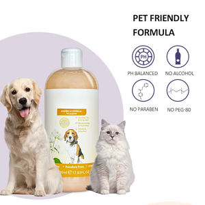 500ml tự nhiên hữu cơ làm giảm khô ngứa da <span class=keywords><strong>Pet</strong></span> Dog Làm sạch Grooming 2 in1 dầu gội đầu và điều hòa - Product Image 2